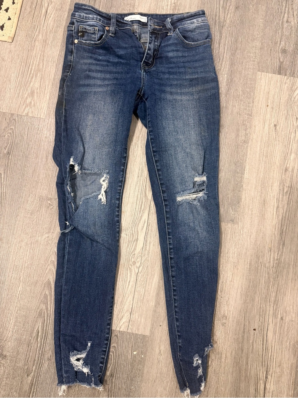 KanCan Dark Blue Ripped Skinny Jeans